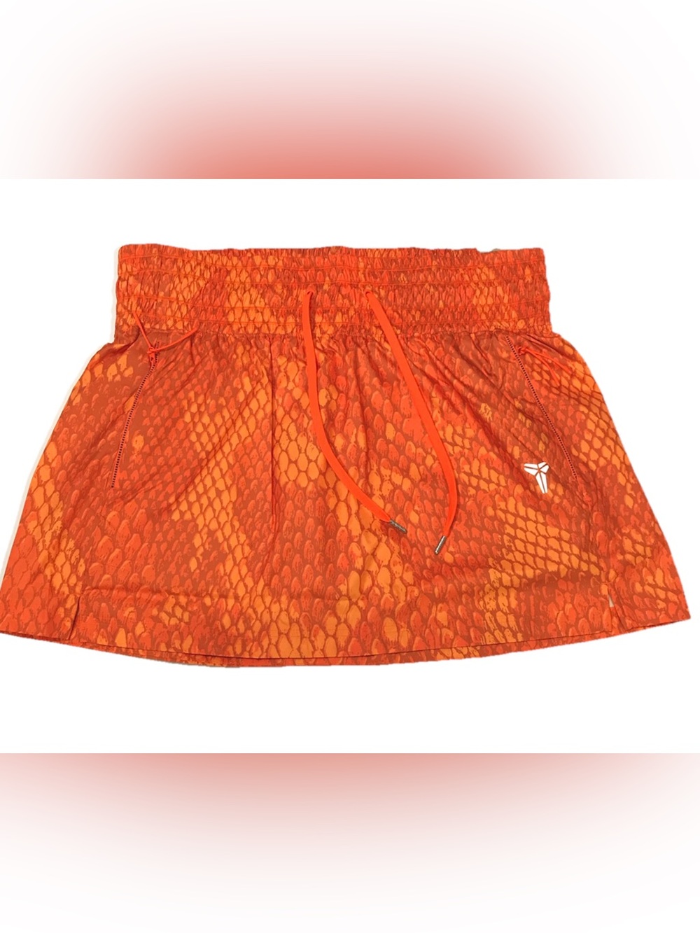 Nike Kobe Womens Safety Orange Snakeprint Woven Skirt (lB2720-819) XL - Picture 6 of 11